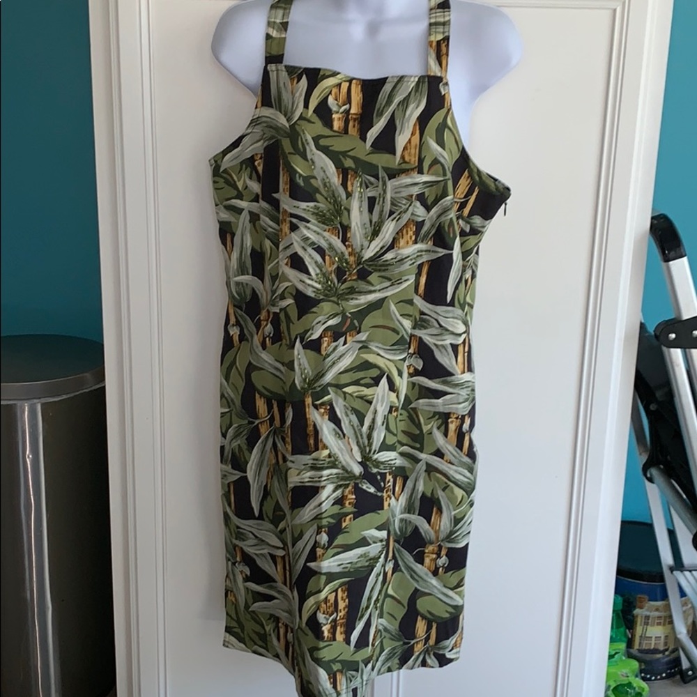 Citi Dress - tropical print cocktail dress